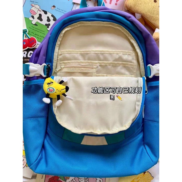 Ba Lô Học Sinh Siêu Nhẹ In Họa Tiết Trái Cây Dễ Thương