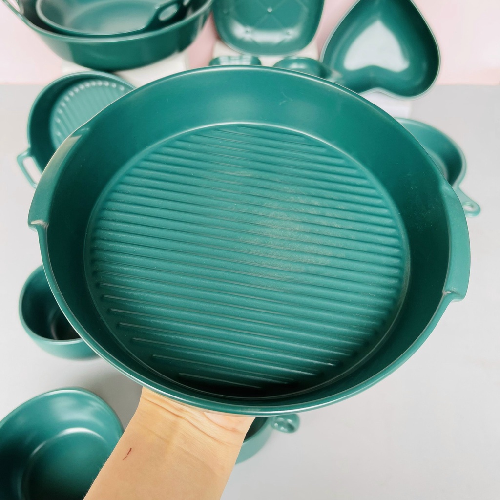 Sét bát đĩa gốm sứ decor combo bộ màu xanh 15 món siêu đẹp
