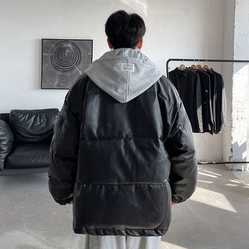 Áo Phao Da Hai Mặt Unisex Siêu Hot