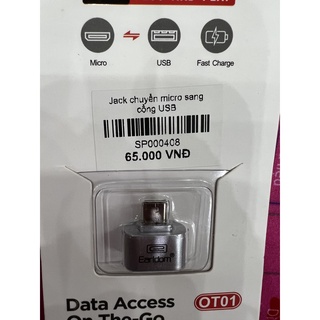 Jack Chuyển Micro Sang Cổng USB Earldom OT-01