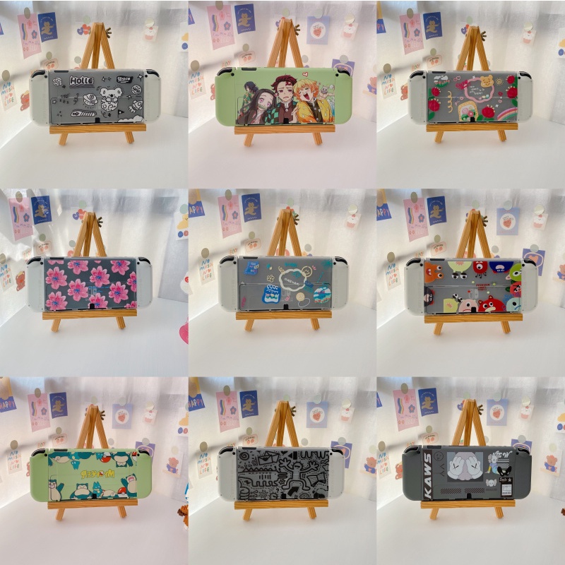 Ốp Bảo Vệ Máy Chơi Game Nintendo Switch OLED NS Họa Tiết Hoa Graffiti Dễ Thương
