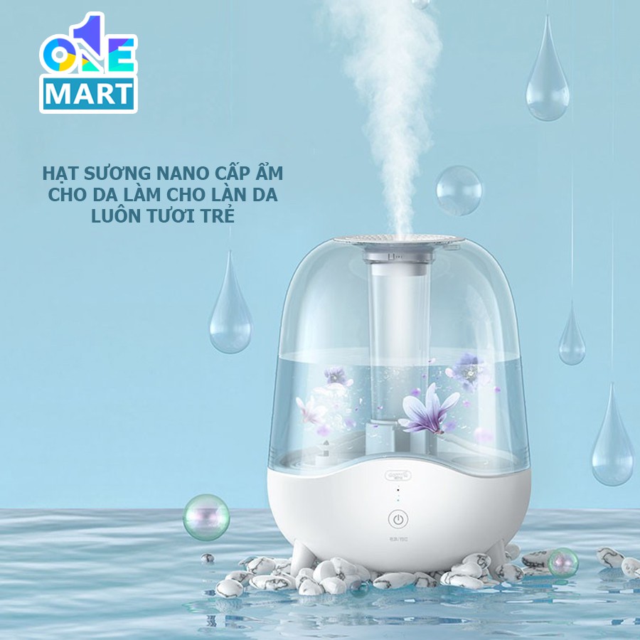 Máy phun sương tạo ẩm Deerma F325 dung tích 5L màng lọc nano cấp ẩm dưỡng da tối ưu phun sương 24/24