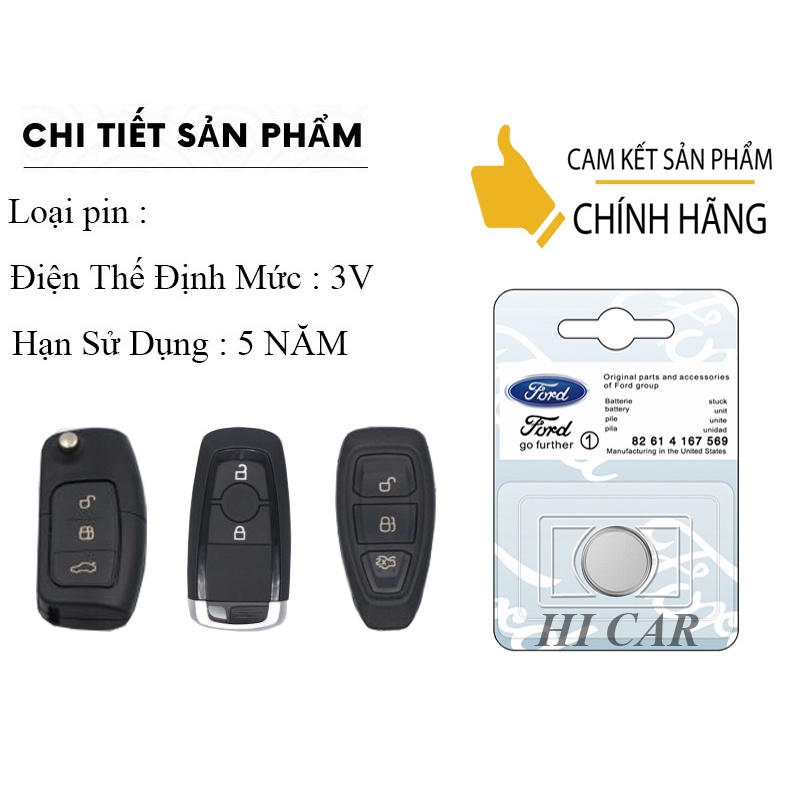 Pin chìa khóa ô tô Ford Ranger chính hãng Panasonic
