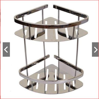 [SIÊU BỀN] KỆ GÓC 2 TẦNG INOX 304