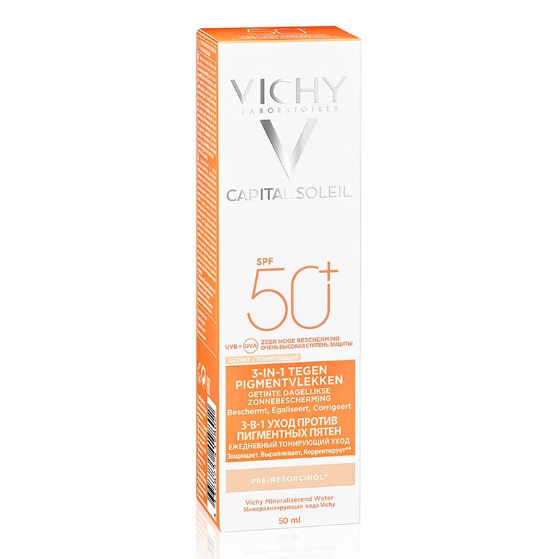 Kem chống nắng Vichy Capital Soleil Tinted Anti-Dark Spot 3-in-1 SPF 50+, 50ml