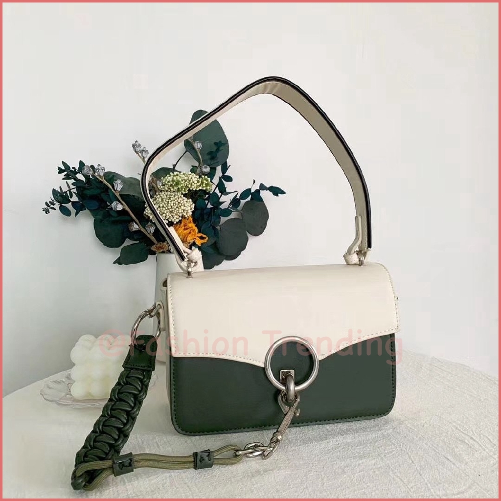 2020 Mùa xuân mới Lady Classic Shoulder Bag Flip Túi xách màu phù hợp với túi vuông