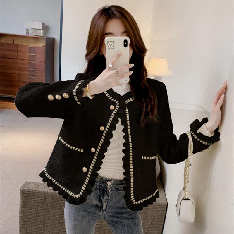 Áo Khoác Ngắn Phong Cách Pháp Cổ Điển Thời Trang Mùa Thu 2022 Xiaoxiangf Cho Nữ