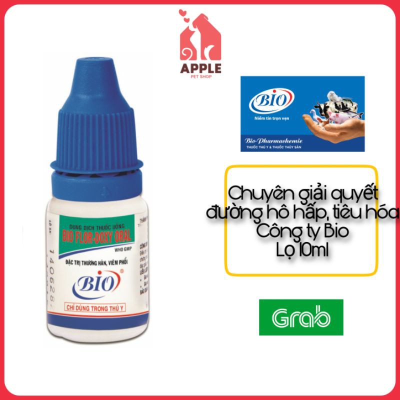 [BIO-FLOR DOXY ORAL] [10ML] Chuyên giải quyết đường hô hấp trên chim, gà đá, thú cưng