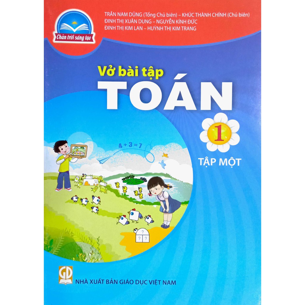 Sách - Vở bài tập Toán 1 - Tập 1 (Thuộc bộ sách Chân Trời Sáng Tạo)