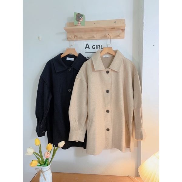 [Ảnh thật/Video]Áo dạ ép Levin kiểu dáng lạ mới form rộng Áo khoác ngoài Hàn Quốc | BigBuy360 - bigbuy360.vn