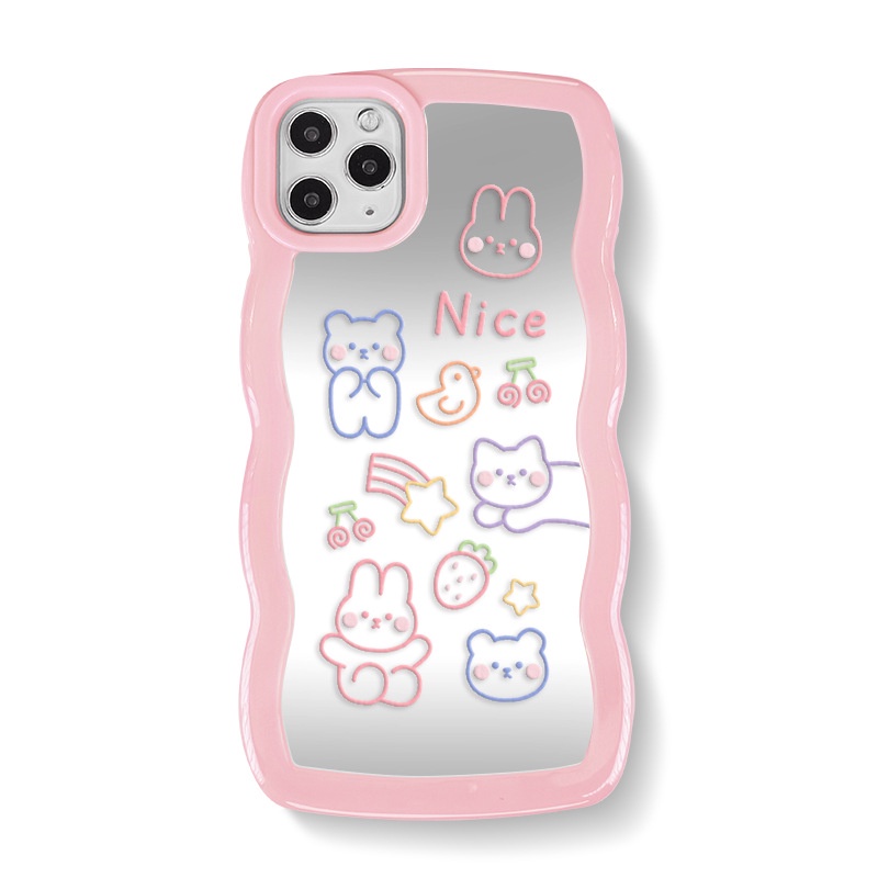 Ốp lưng iphone ốp Điện Thoạii Mặt Gương Họa Tiết Hoạt Hình Cho iPhone 14 13 12 11 promax XS XR xsmax se2020 6 7 8plus