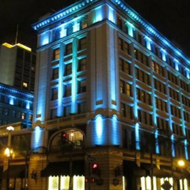 Đèn chiếu rọi cột, rọi chuột 7 màu, đơn màu ngoài trời công suất 10W