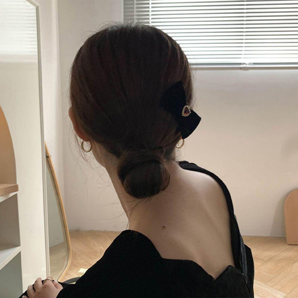 Kẹp Tóc Hình Nơ Trái Tim WMES15H Xinh Xắn Cho Nữ|Kẹp Mỏ Vịt Đa Năng