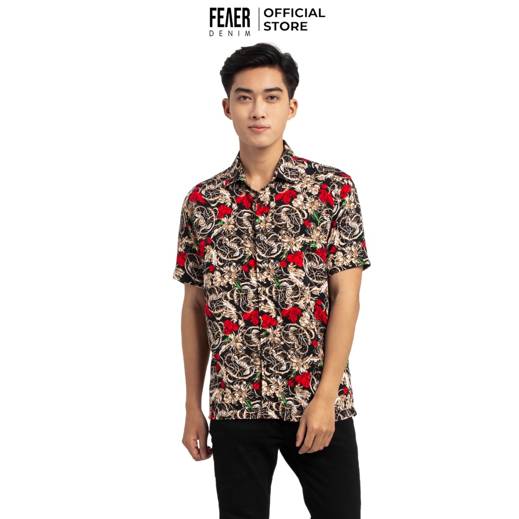 Áo sơ mi nam FEAER DENIM chất thấm hút thoáng mát nhẹ nhàng thoải mái vải viscose CHAMELEON