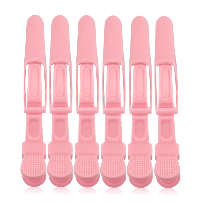 Set 6 Kẹp Tóc Cá Sấu Chống Trượt Chuyên Dụng Cho Salon Làm Tóc Dày