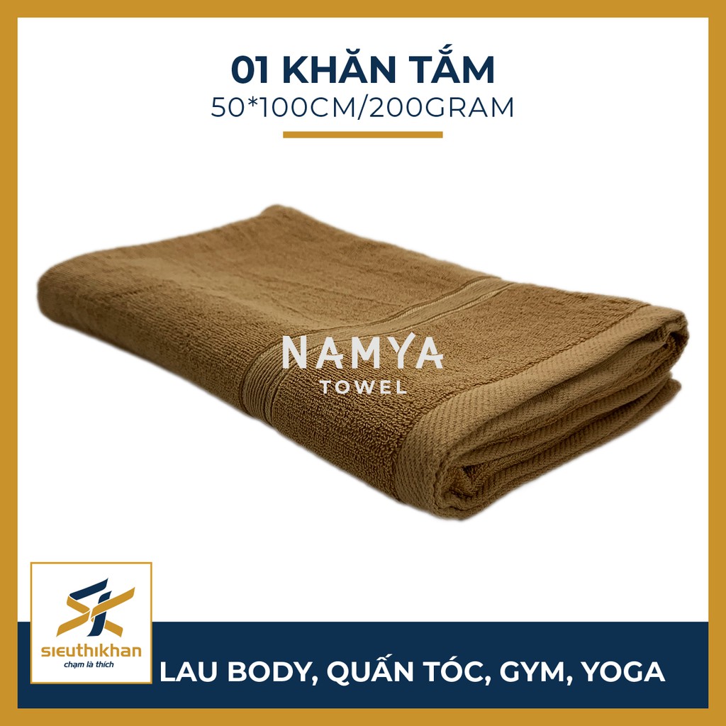 KHĂN TẮM CỠ TRUNG 50*100CM MỀM MẠI, HÚT NƯỚC, NHANH KHÔ | NAMYA NBH8S