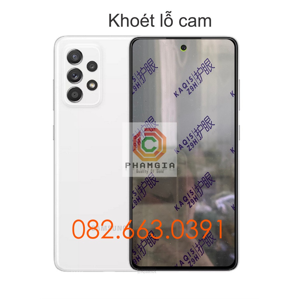 Dán cường lực ánh tím Samsung A52 (4G/5G) / A72 (4G/5G) nano dẻo bảo vệ mắt