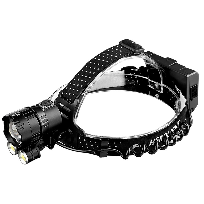 Đèn LED đội đầu XHP160 công suất cao có thể sạc lại