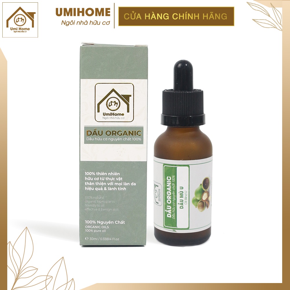 Dầu Mù U hữu cơ UMIHOME nguyên chất 30ml làm giảm rạn da sẹo mụn, lành vết bỏng