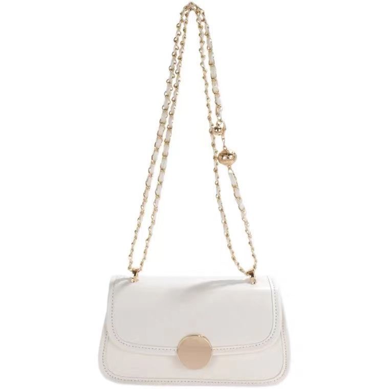 Túi Xách Đeo Vai Kiểu Vuông Nhỏ Phối Dây Xích Thời Trang Mùa Hè Mới Dành Cho Nữ