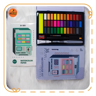 Bộ Màu Nước Himi 36 Màu Solid Water Color Set Sắc Màu Sống Động