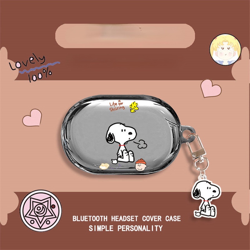 Sẵn Sàng! Vỏ Bảo Vệ Hộp Sạc Tai Nghe OPPO Enco Buds Hình Phi Hành Gia Màu Đen Dễ Thương