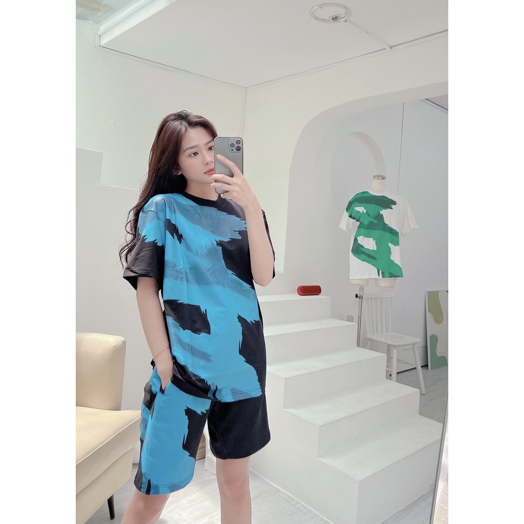 (HÀNG XUẤT XỊN) Áo thun tay ngắn &amp; quần short 2040 #BEENTRILL# “B”  OVERFIT TEE Made in KO/REA full-tag-code