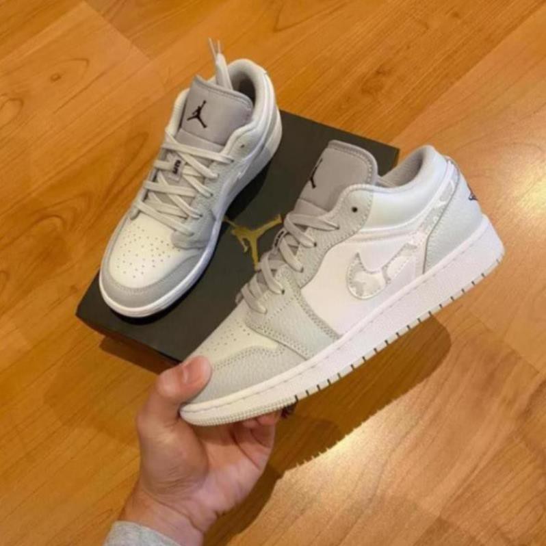 Giày thể thao Air Jordan 1 Low White Camo cổ thấp ảnh thật 100% | BigBuy360 - bigbuy360.vn