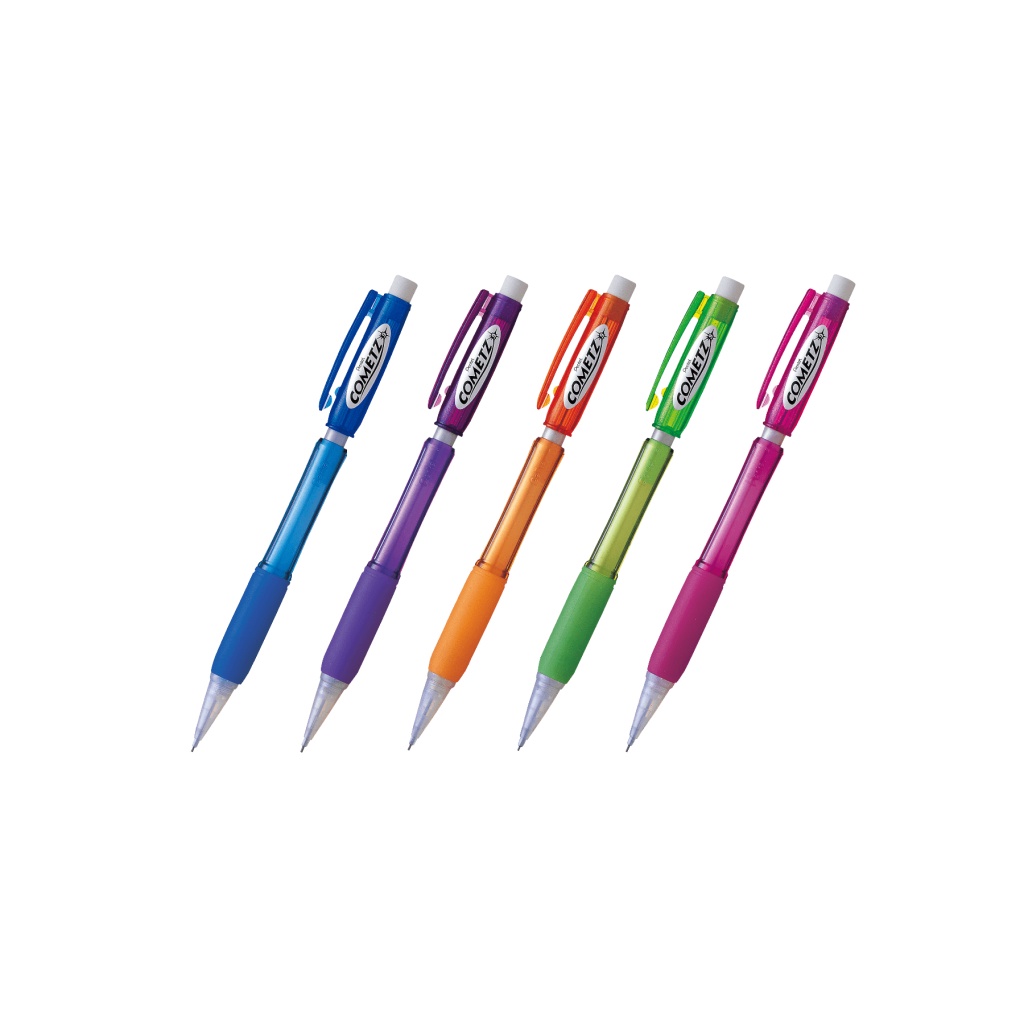 Bút Chì Kim Bấm Pentel Cometz AX119 -2B Lõi To 0.9 mm / Bút Chì Dùng Thi Trắc Nghiệm Chuẩn Nhật Bản / Chì Kim Tiết Kiệm