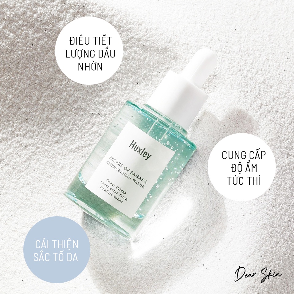 Tinh Chất Cấp Ẩm Huxley Essence; Grab Water 30ml (Full Size) - Serum Cấp Nước Huxley