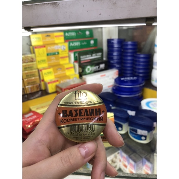 Sáp nẻ Vaseline hộp sắt chống khô da, nứt nẻ da, giúp làm mềm mịn da fito Nga 10ml