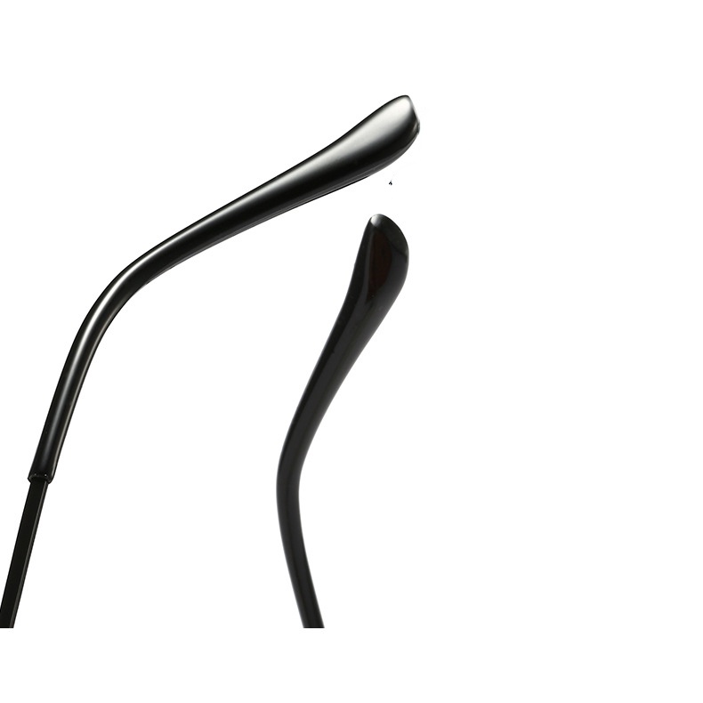 Kính cận có độ 0.5~6.0 ，Mắt Kính Nửa Gọng Kim Loại Chống Ánh Sáng Xanh Thời Trang Cho Nam，kính gọng vuông