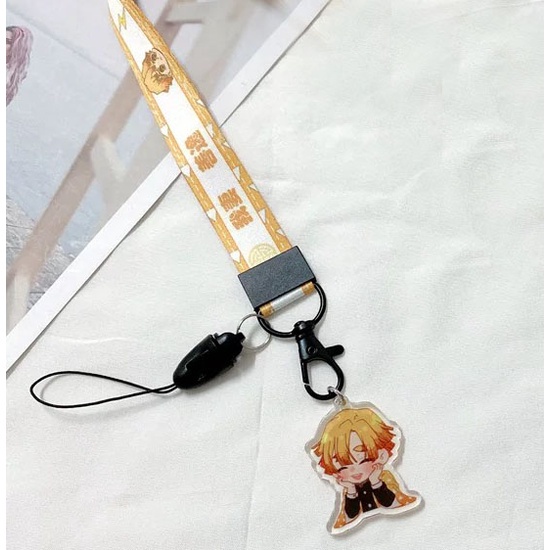 Dây đeo cổ tay họa tiết hoạt hình bằng acrylic dành cho điện thoại