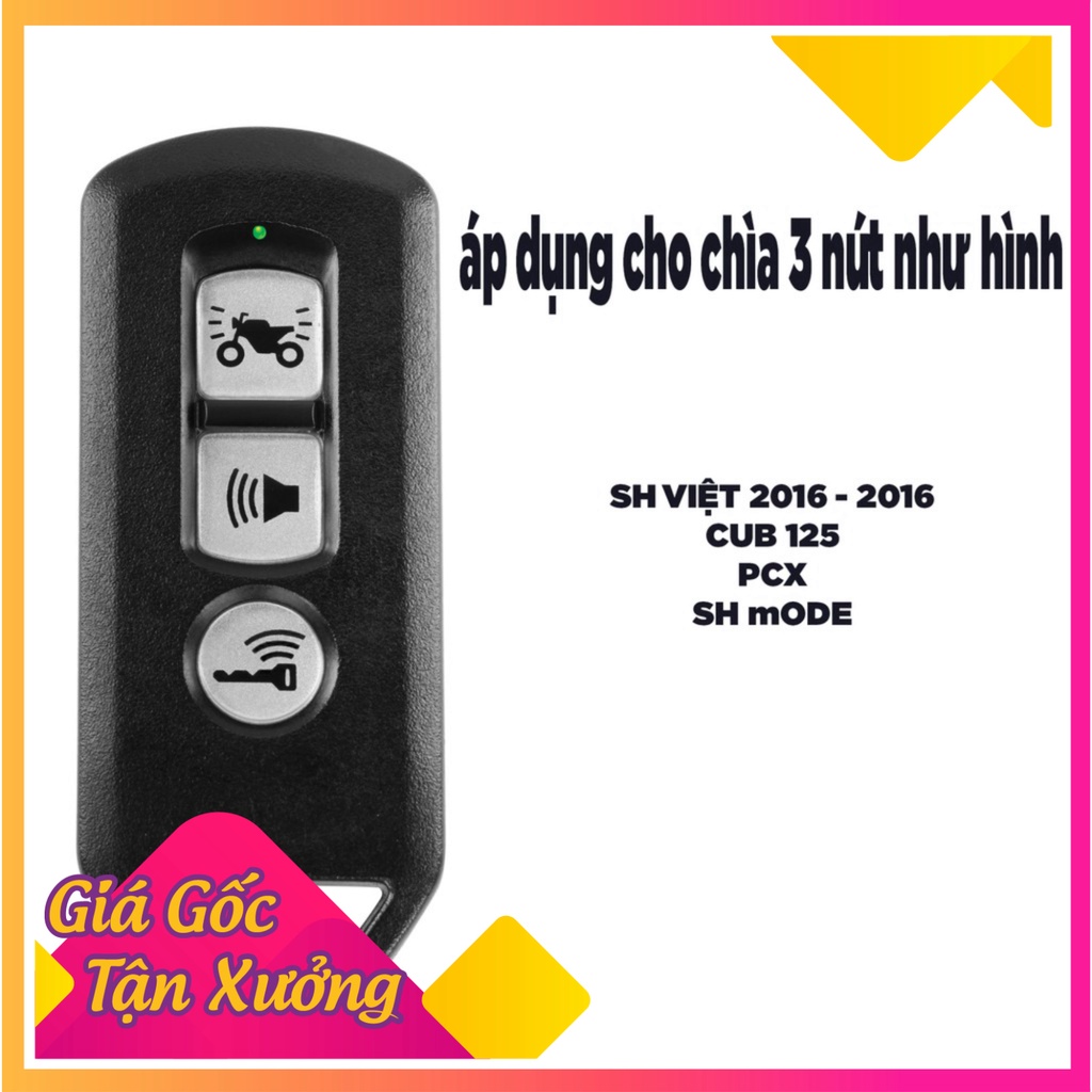 Ốp Chìa Khóa Smart key Cho Honda SH việt , Sh Mode, Pcx, Cub 125 ( Hàng Chính Hãng cao cấp Full Box) (Ảnh Sp thật)