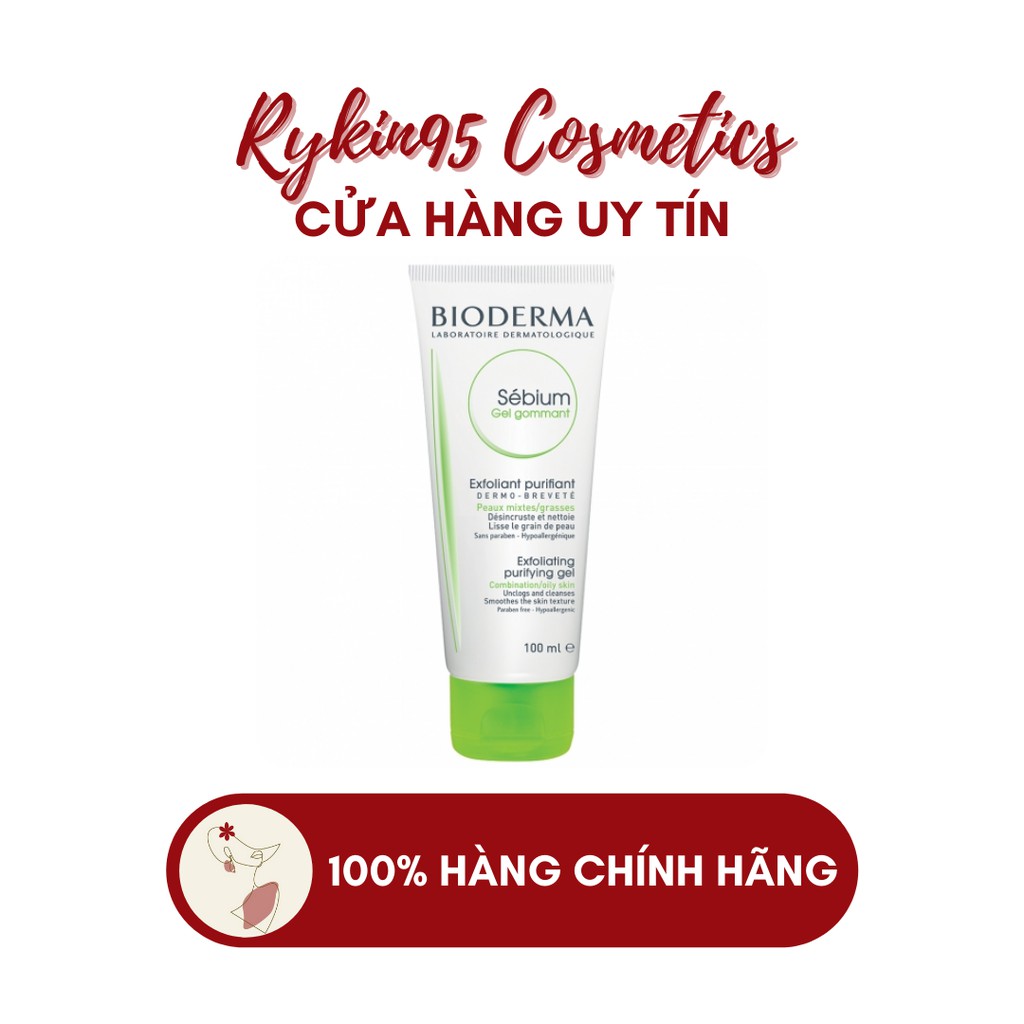 [CHÍNH HÃNG] Gel tẩy tế bào chết làm da mịn màng Bioderma Sébium Gel Gommant 100ml