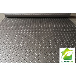 Thảm nhựa que diêm màu xám, chống trơn trượt khổ 1.2m x 1m