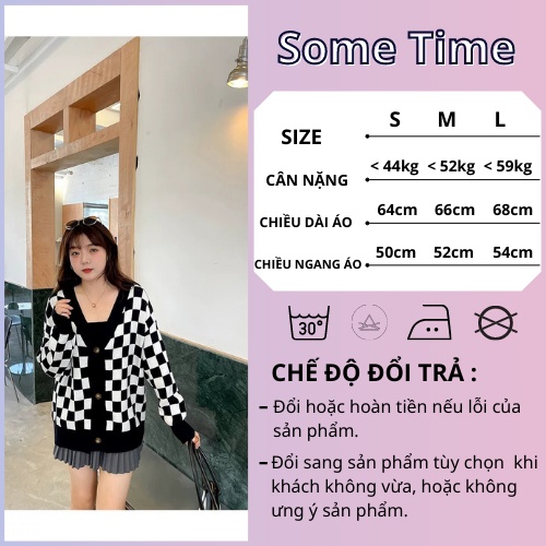 [SIU HOT] ÁO KHOÁC CARDIGAN HỌA TIẾT CARO, FORM ÁO RỘNG VẢI NỈ DÀY MỀM MẠI (có sẵn+đủ size) | BigBuy360 - bigbuy360.vn