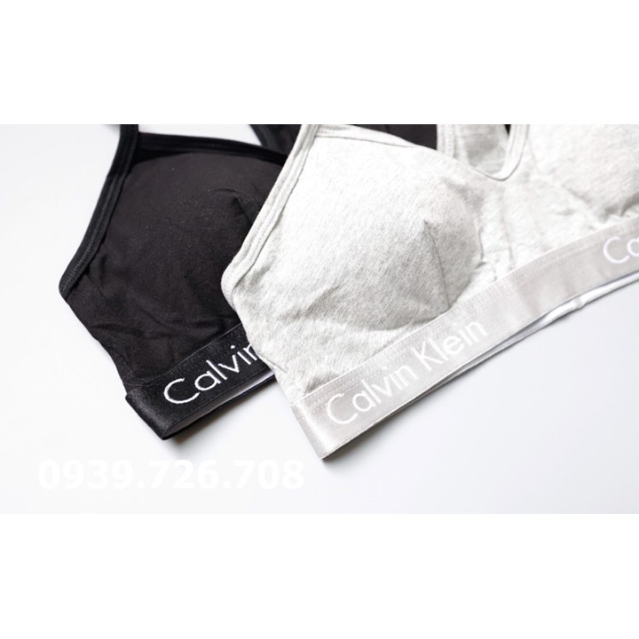 Bộ đồ lót cotton CK.3 lỗ lưng chữ Y có khe nhét mút | BigBuy360 - bigbuy360.vn