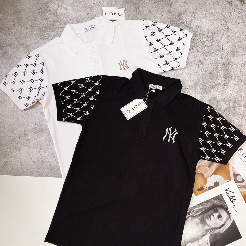 ÁO THUN POLO NAM NỮ HỌA TIẾT LOGO NY ĐƠN GIẢN NHƯNG SIÊU CHẤT