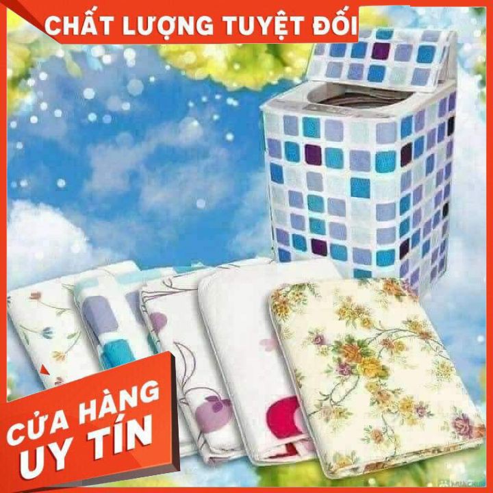 Vỏ bọc máy giặt chống thấm satin cao cấp giao màu ngẫu nhiên