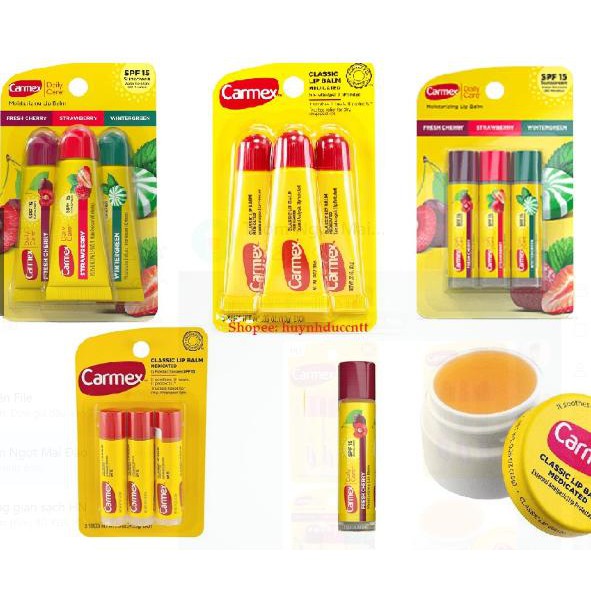 [CÓ SẴN, đủ bill] SON DƯỠNG MÔI CARMEX SỐ 1 NƯỚC MỸ, hàng săn sale chính hãng từ Mỹ