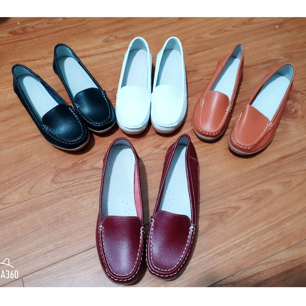 [Xả Kho] Giày Lười Nữ Đế Độn Da Mềm Cao Cấp - Giày mọi nữ siêu êm - (Sp50) | BigBuy360 - bigbuy360.vn