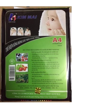 Giấy in ảnh kim mai 100 tờ
