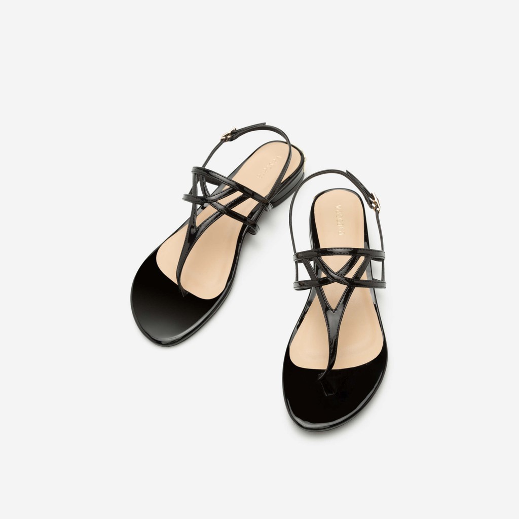 Vascara - Giày Sandal Đế Bệt 0264 - Màu Đen