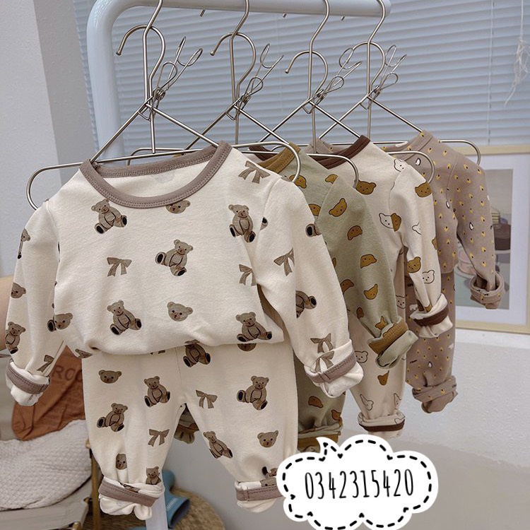 [Link 1-AMBBKIDS] Bộ Đồ Dài Tay Thu Đông Ambb Kids Cho Bé Trai Bé Gái [Có sẵn]