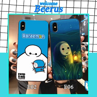 Ốp lưng iPhone Xs Max ❤️ FREESHIP ❤️ in hình Baymax Pikachu Doremon Shin Vô Diện Flame Luffy chất siêu đẹp