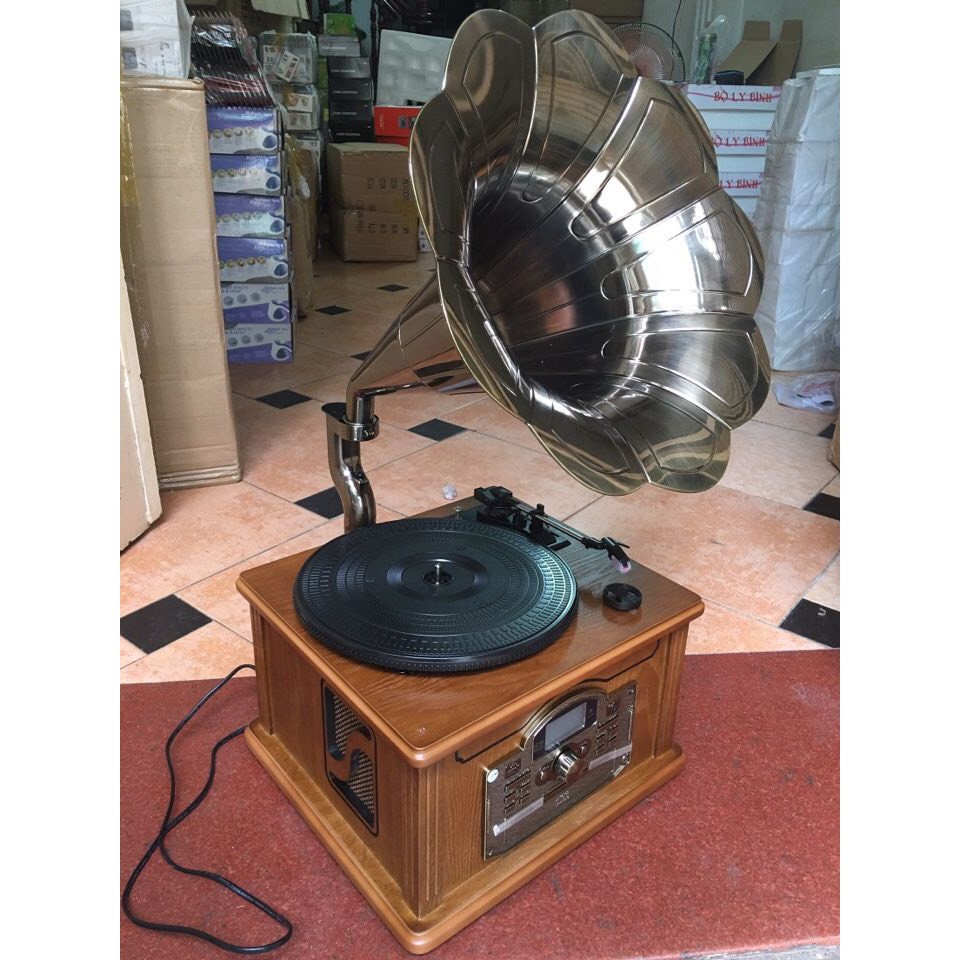 Loa bluetooth cao cấp MEIHAO CA015 vỏ gỗ + đồng xịn cao cấp