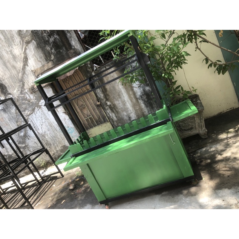 xe gỗ cafe di động (quầy trà sữa)