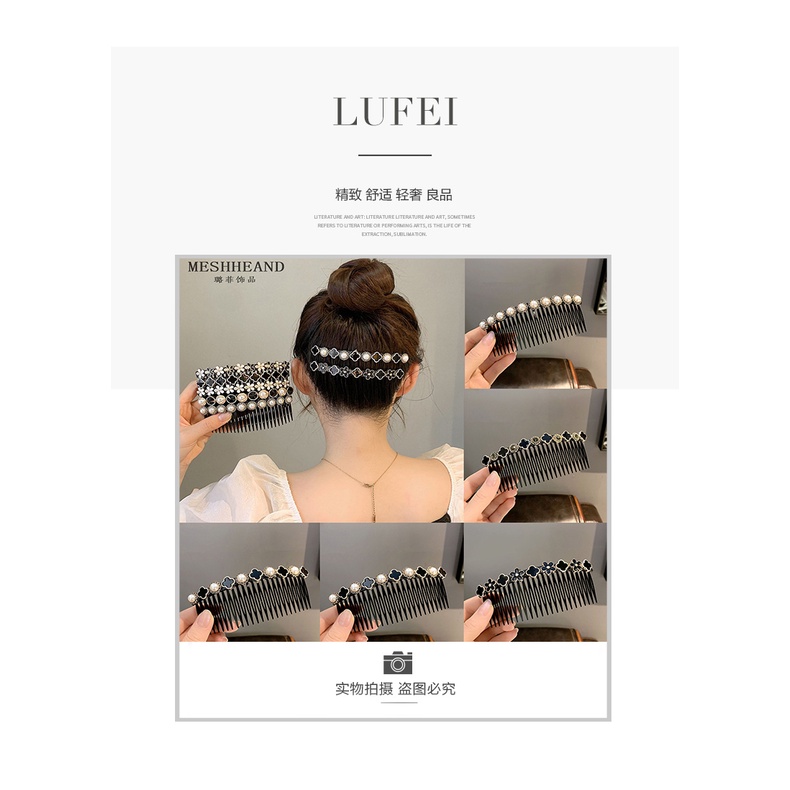 Kẹp Tóc Mái Ngang Đính Ngọc Trai Nhân Tạo Thời Trang Mùa Hè Cho Nữ