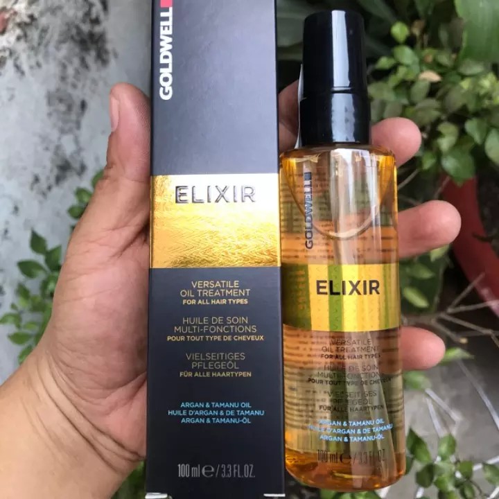 Tinh Dầu Bóng Dưỡng Tóc Đa Năng Goldwell Elixir Argan Oil 100ml